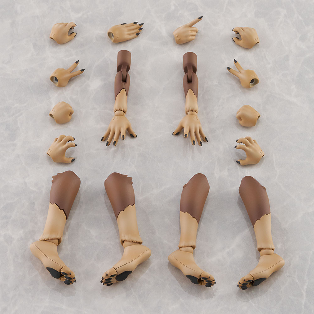 No.KO-02RJW　アーム&レッグパーツセット 01 [ニホンオオカミカラー]【予約6月発送予定】