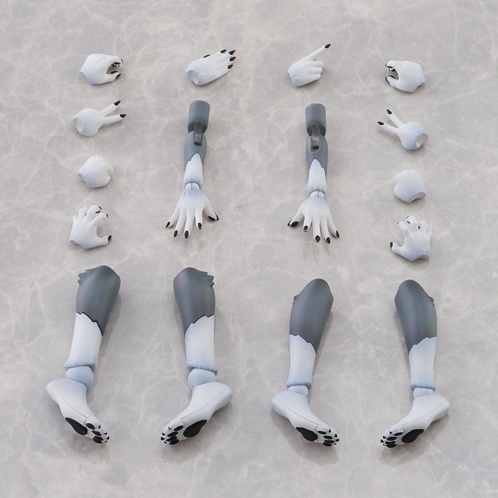 No.KO-02RGW　アーム&レッグパーツセット 01 [ハイイロオオカミカラー]【予約6月発送予定】